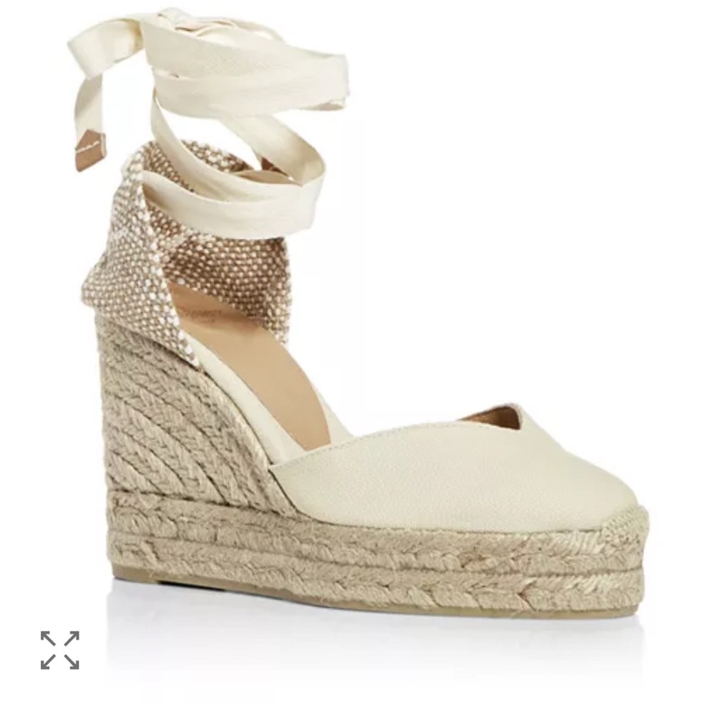Castaner Chiara Cream Wedge Espadrilles